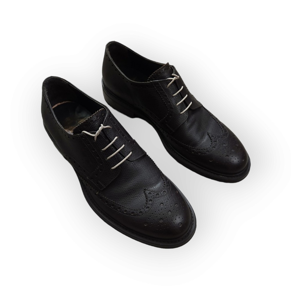 Brooks Brothers Wingtip Leather Lace Up Dress Shoes Mens 10 Made in‎ Italy
